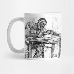 ERNEST HEMINGWAY ink portrait .3 Mug